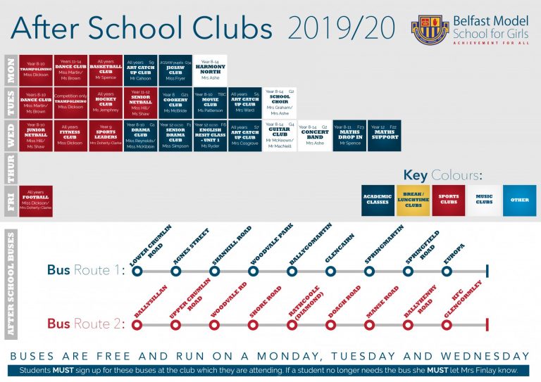 After School Clubs timetable « Belfast Model School for Girls